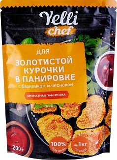 Смесь панировочная Елли шеф 200г д/курицы базилик/чеснок