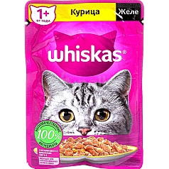 Корм Вискас 75г желе курица