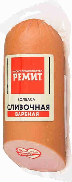 Колбаса вареная Сливочная б/о 500г Ремит