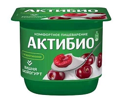 Йогурт Актибио 2,9% 130г вишня БЗМЖ
