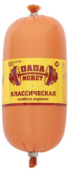Колбаса вареная Мясная Папа Может п/о 400г Останкино