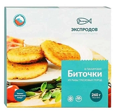 Биточки Экспрод 240г рыбные
