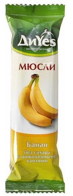 Батончик-мюсли Диес 25г банан
