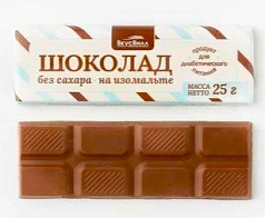 Шоколад ВкусВилл 25г на изомальте