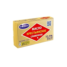 Масло Крестьянское 72,5% 160г Экомилк БЗМЖ