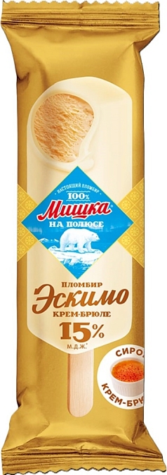 Эскимо Мишка на полюсе 65г глазурь/крем-брюле