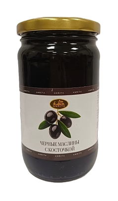 Маслины Амрита 350г с/к ст
