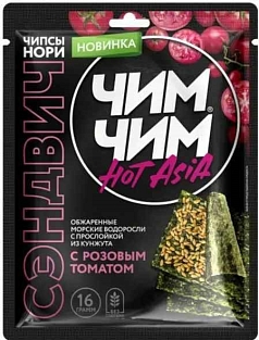 Чипсы Нори Чим-Чим 16г розовый томат