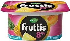 Йогуртный прод Фруттис 8% 115г ананас/дыня/малина