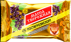 Масса творожная РостАгро 23% 180г изюм/вареная сгущенка БЗМЖ