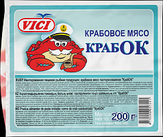 Крабовое мясо Краб Ок 180г охл