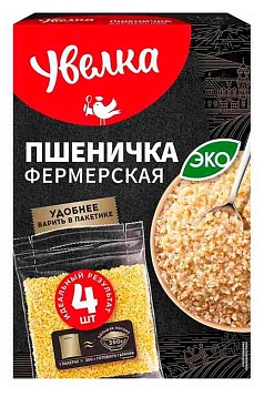 Крупа пшеничная Увелка 5пак*80г фермерская