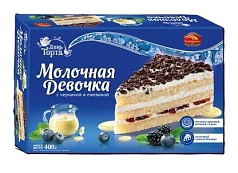 Торт Молочная девочка 400г черника/ежевика