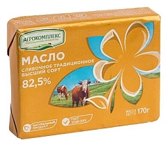 Масло Традиционное 82,5% 170г Агрокомплекс БЗМЖ