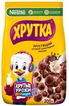 Готовый завтрак Хрутка 200г шоколадные шарики 