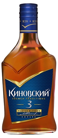 Коньяк КиНовский 3года 0,25л Россия