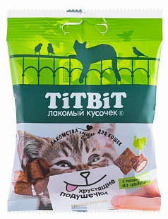 Корм Титбит 30г подушечки из индейки