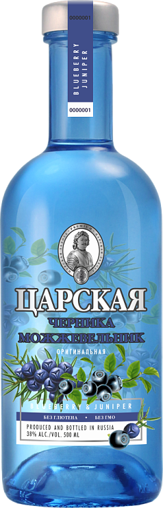 Наст-ка Царская оригинальная 0,5л 35% черника можжевельник