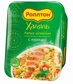 Лапша Роллтон 90г курица халяль/лоток
