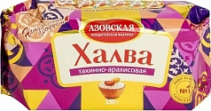 Халва Азовская 250г тахинно-арахисовая