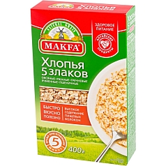 Хлопья Макфа 400г 5 злаков