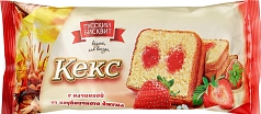 Кекс Русский бисквит 225г клубника