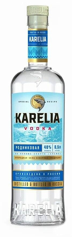 Водка Карелия 0,5л 40% родниковая
