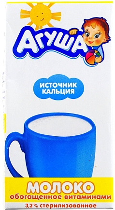 Молоко Агуша детское 3,2% 500мл БЗМЖ