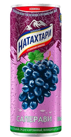 Лимонад Натахтари 0,33л ж/б саперави