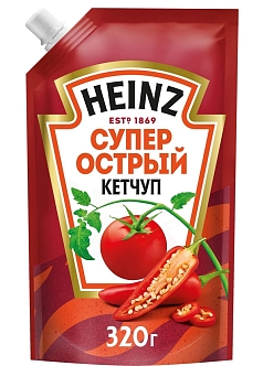 Кетчуп Хайнц 320г супер острый м/у