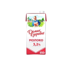 Молоко Домик в деревне 3,2% 950мл БЗМЖ