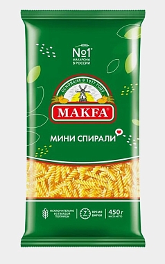 Макароны Макфа 450г спирали мини