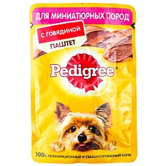 Педигри 85г д/мелких пород паштет говядина 