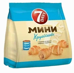 Круассаны Севен дейс 176г вар сгущенка