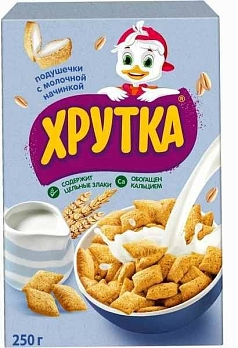 Готовый завтрак Хрутка 250г подушечки мультизлаковые