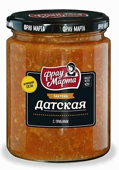 Закуска Фрау Марта 420г датская с грибами