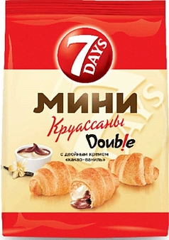 Круассаны Севен дейс 105г какао/ваниль