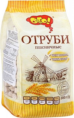 Отруби Ого 200г пшеничные