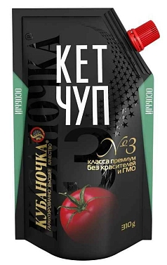 Кетчуп Кубаночка 310г особый м/у