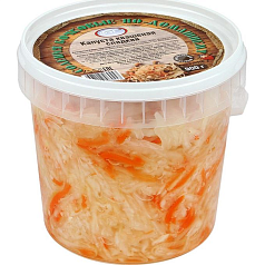 Капуста квашеная 500г с морковью ФЭГ
