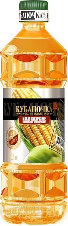 Масло кукурузное Кубаночка 0,5л