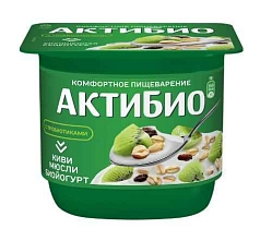 Йогурт Актибио 3% 130г киви/мюсли БЗМЖ