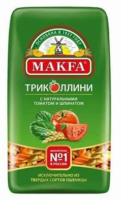Макароны Макфа 450г триколлини спирали