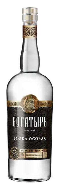 Водка "БОГАТЫРЬ МОГУЧИЙ" 40% 0,5л