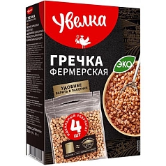 Крупа гречневая Увелка 4пак*80г фермерская