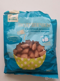 Готовый завтрак ВкусВилл 200г подушечки молочные