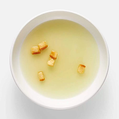 Бульон куриный с гренками 230г Корона Фуд