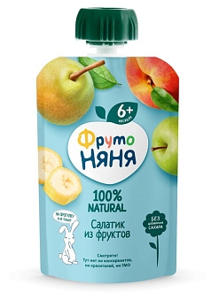 Пюре ФрутоНяня 90г м/у салатик из фруктов