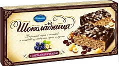 Торт ваф Шоколадница 250г орех/изюм
