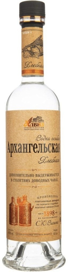 Водка Архангельская 0,5л 40% хлебная